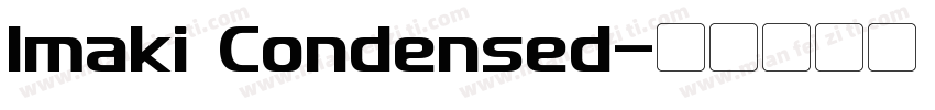 Imaki Condensed字体转换
